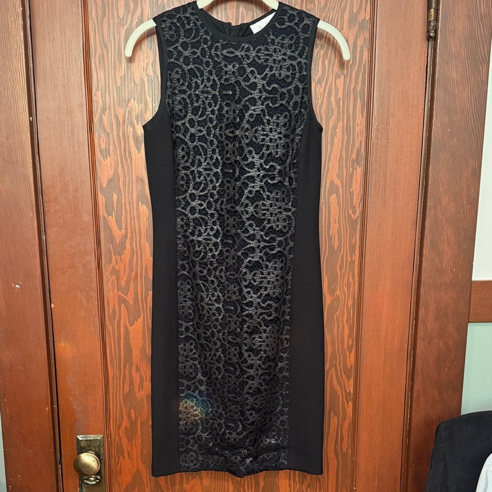A.L.C. Black Lace Midi Dress
